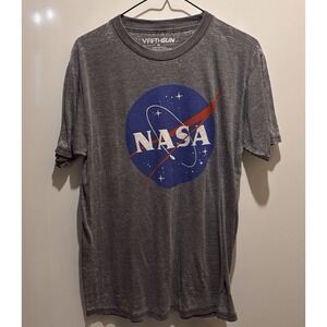 NASA Grey T Shirt Youth M 40 X 26 Short Sleeve